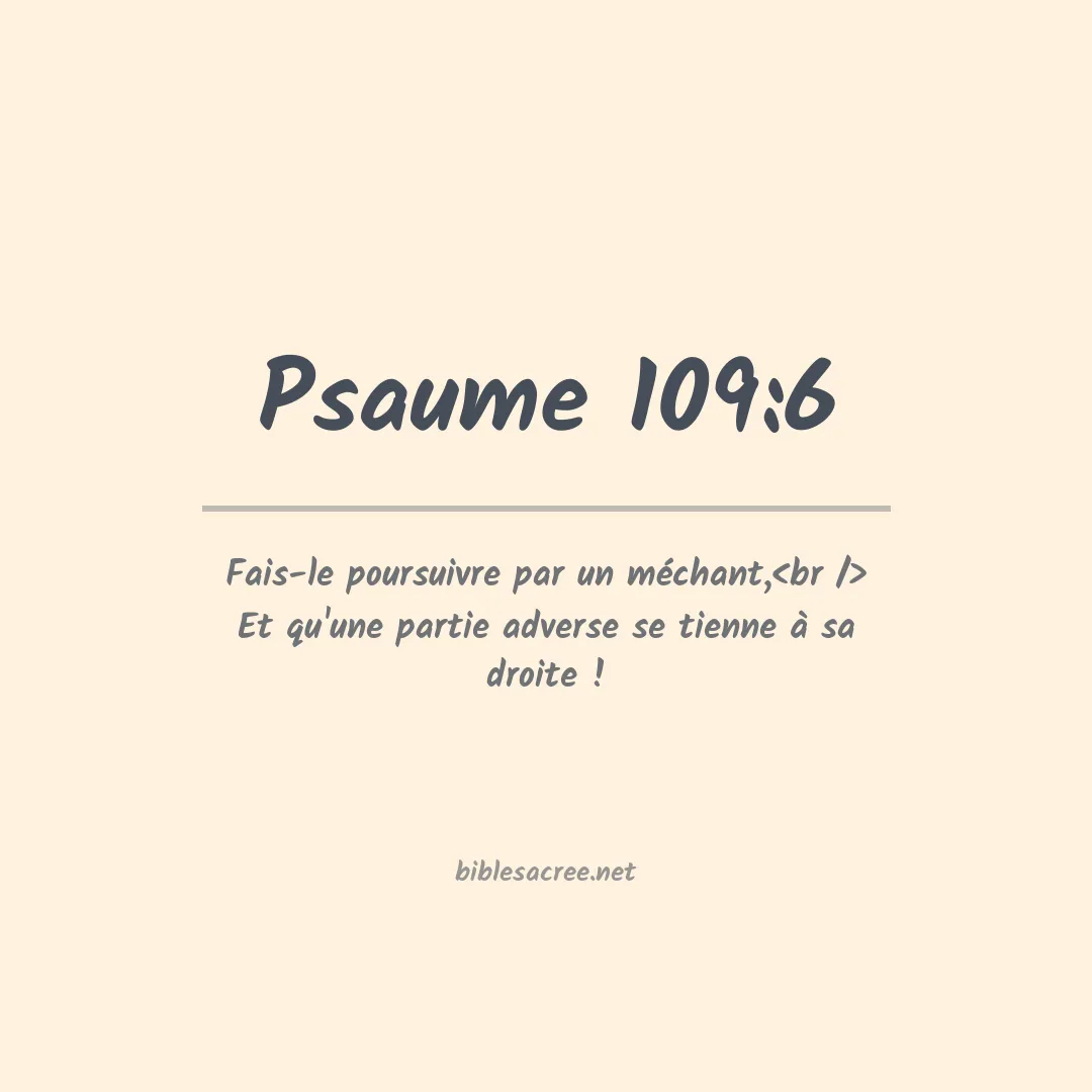 Psaume - 109:6