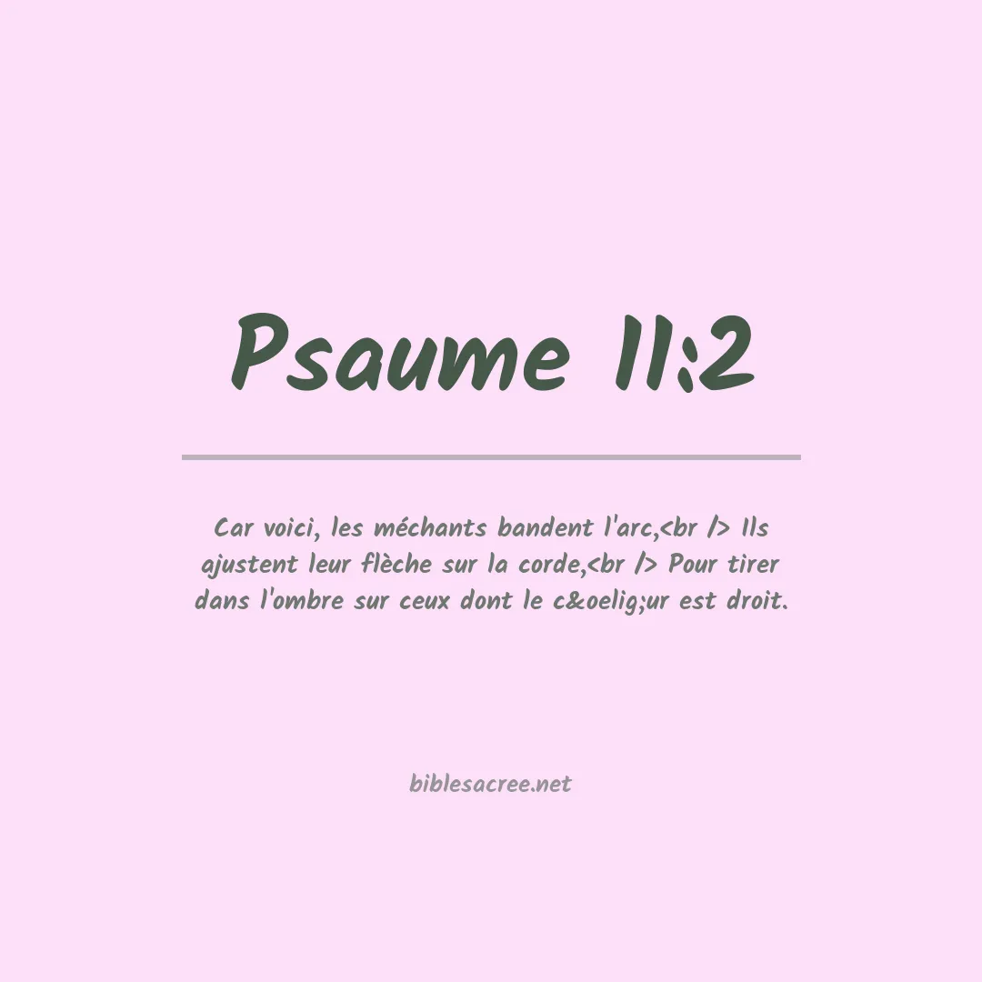 Psaume - 11:2