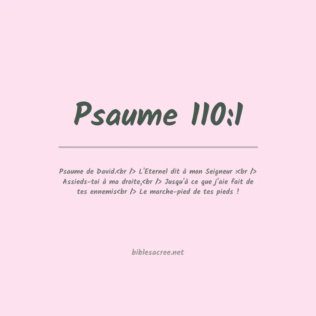 Psaume - 110:1