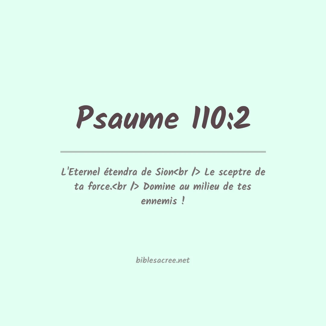 Psaume - 110:2