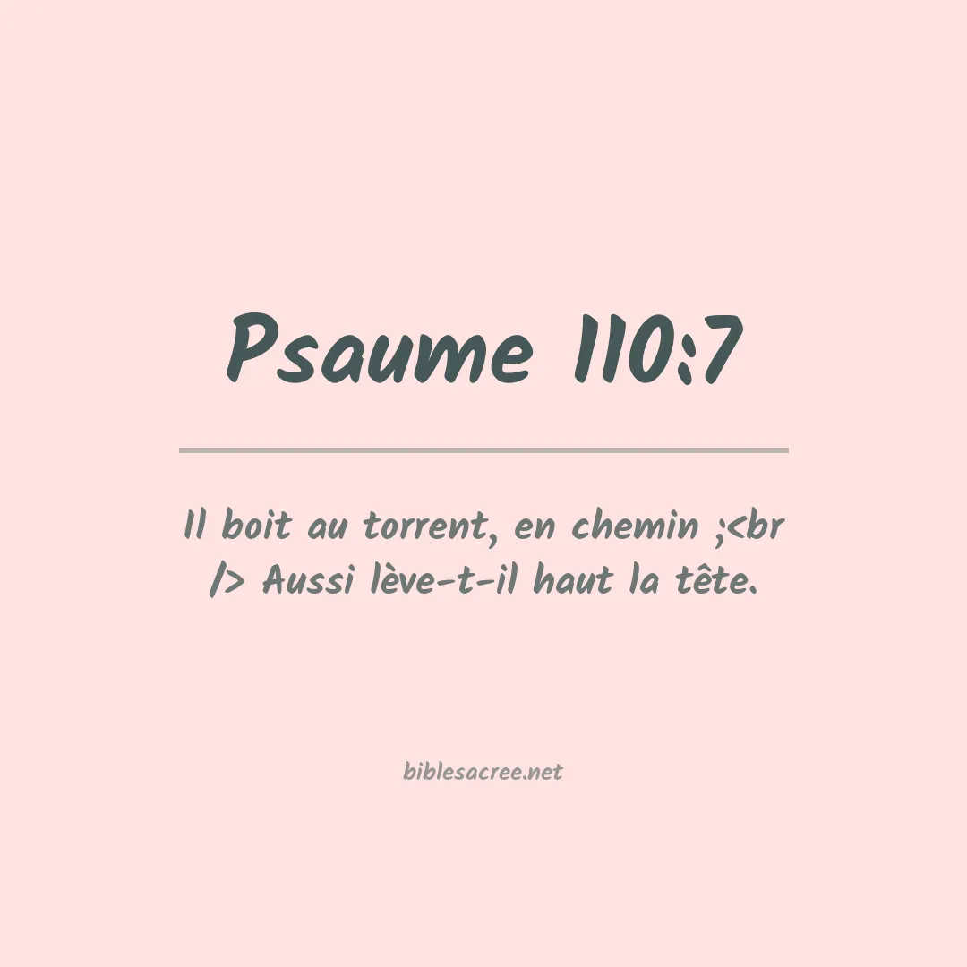 Psaume - 110:7