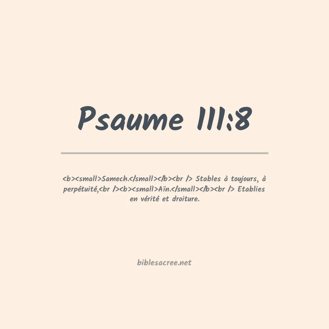 Psaume - 111:8