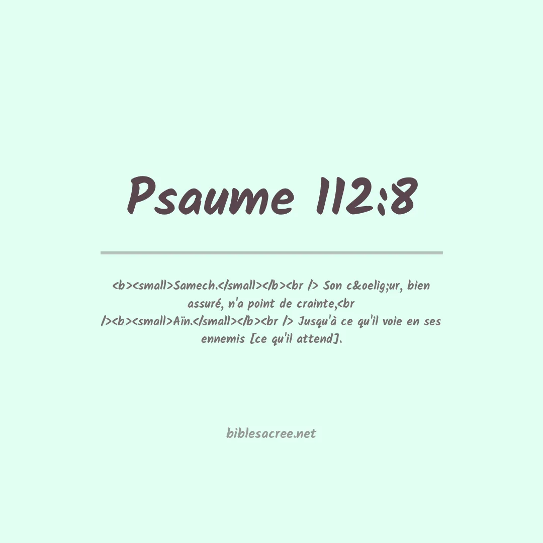 Psaume - 112:8