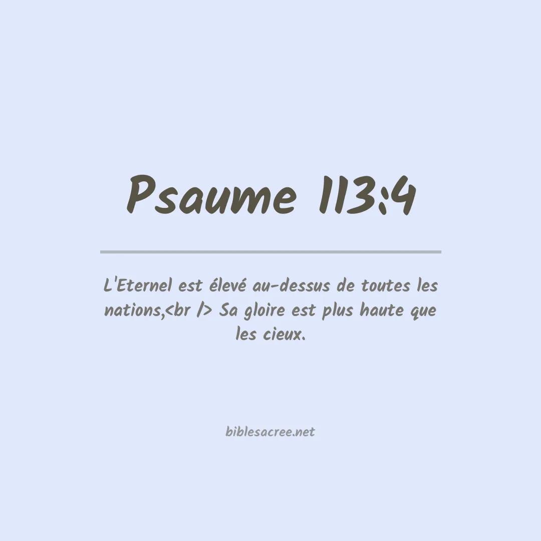 Psaume - 113:4