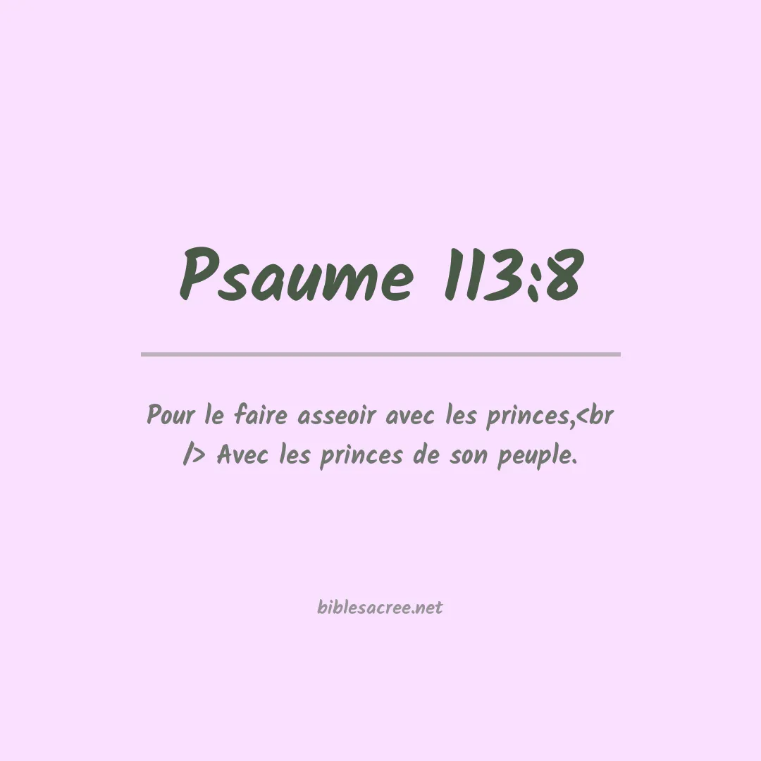 Psaume - 113:8