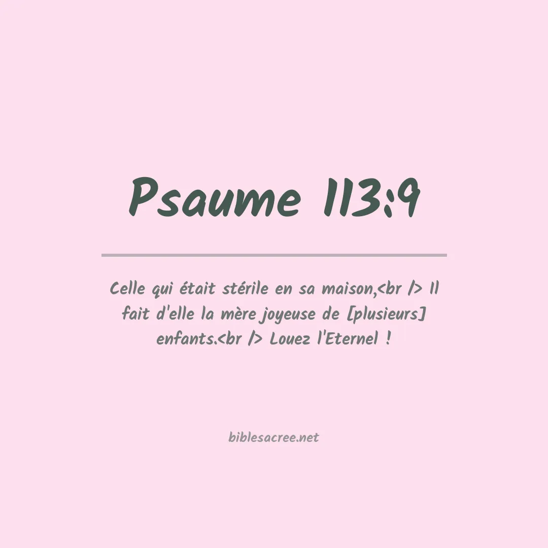 Psaume - 113:9