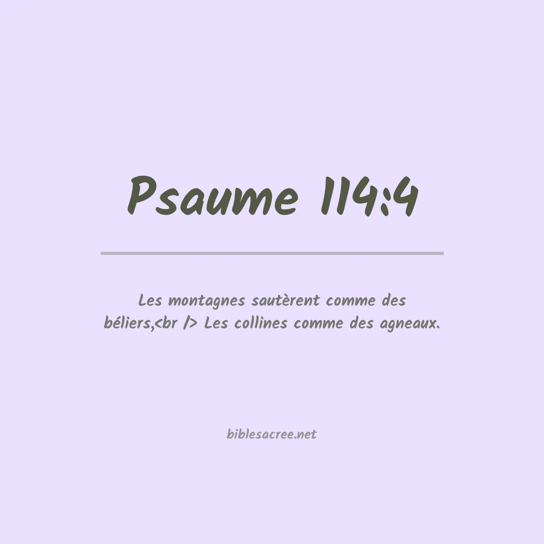 Psaume - 114:4