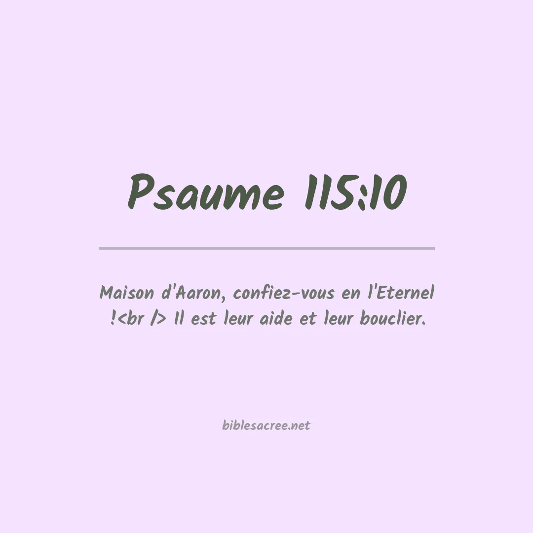 Psaume - 115:10