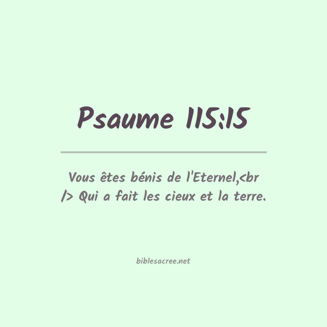 Psaume - 115:15