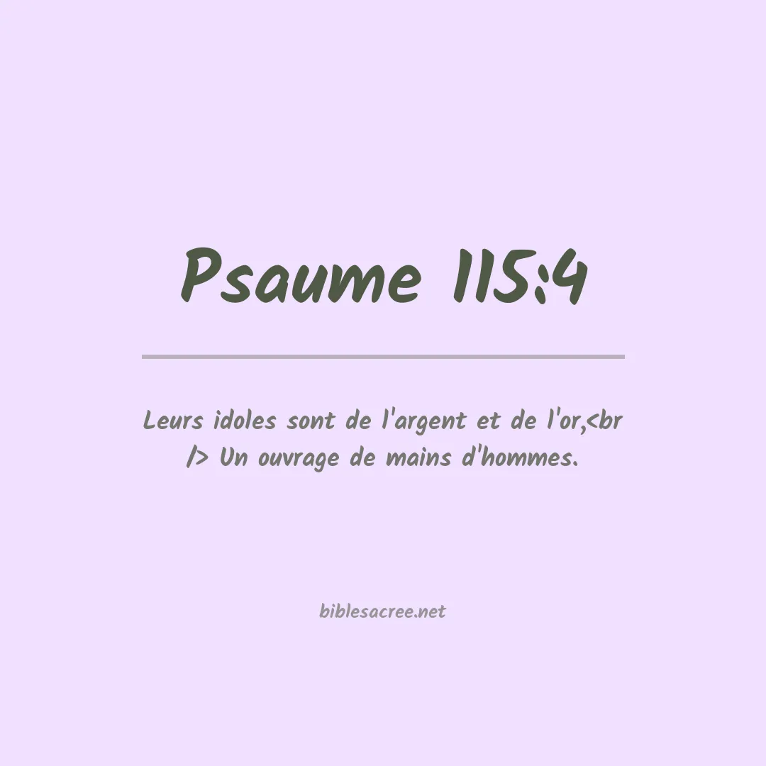 Psaume - 115:4