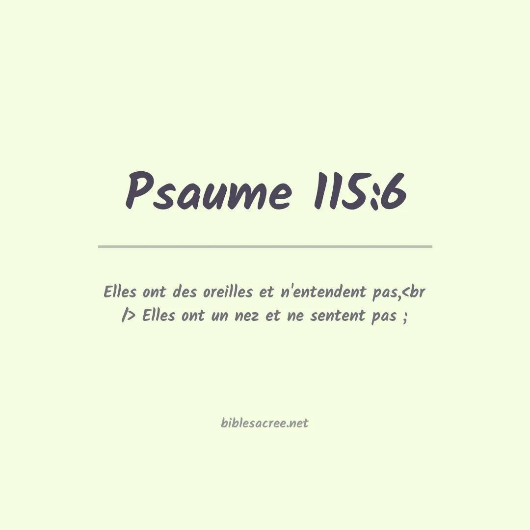 Psaume - 115:6