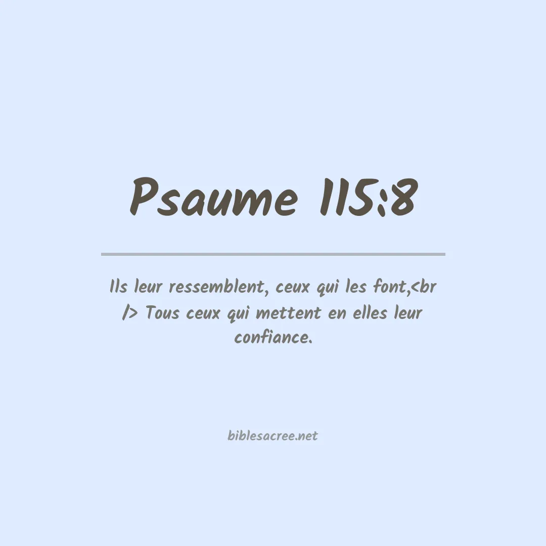 Psaume - 115:8