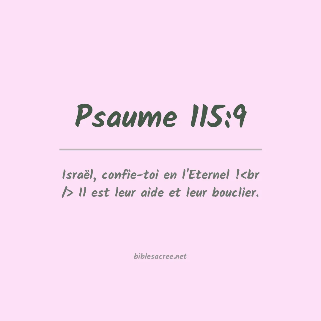 Psaume - 115:9
