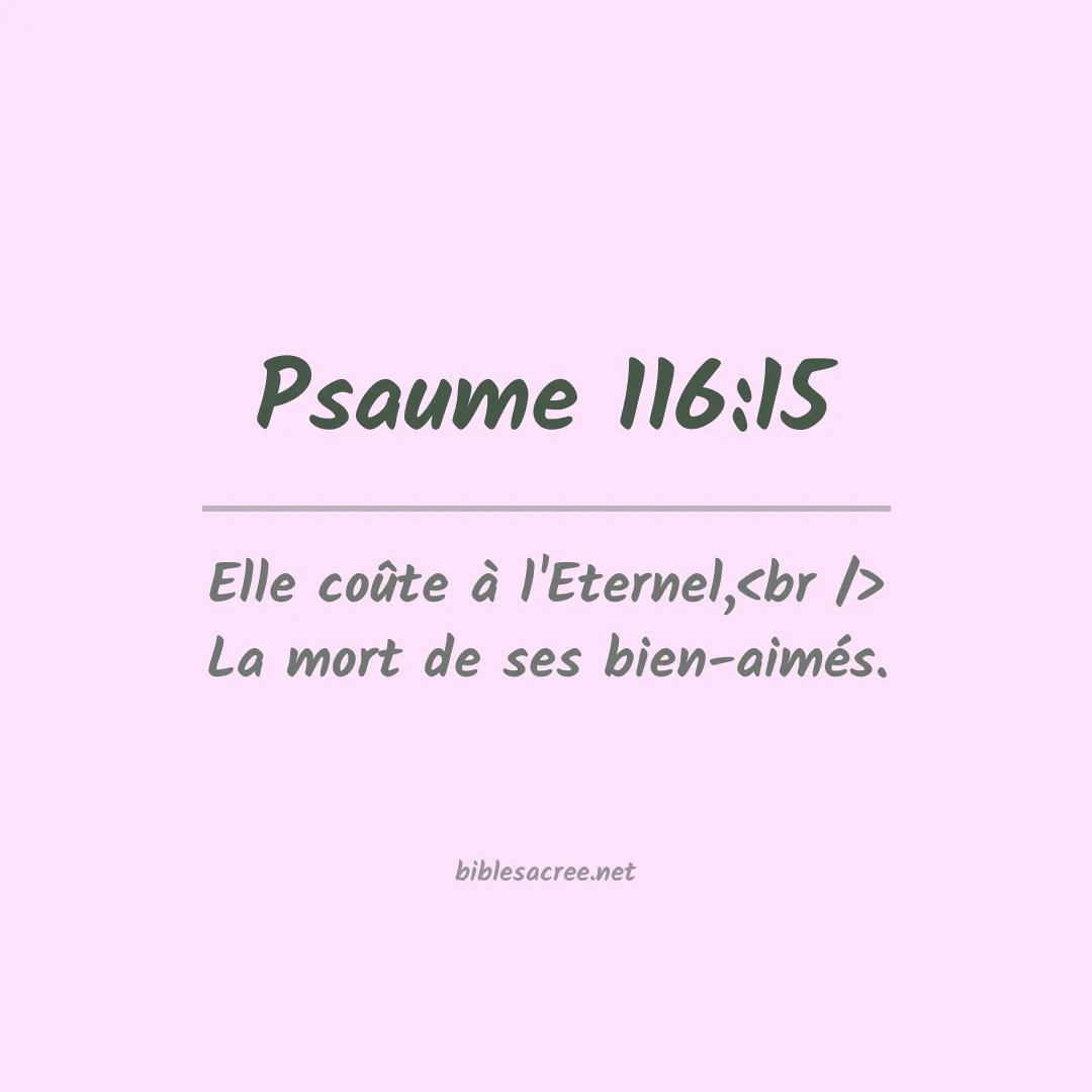 Psaume - 116:15