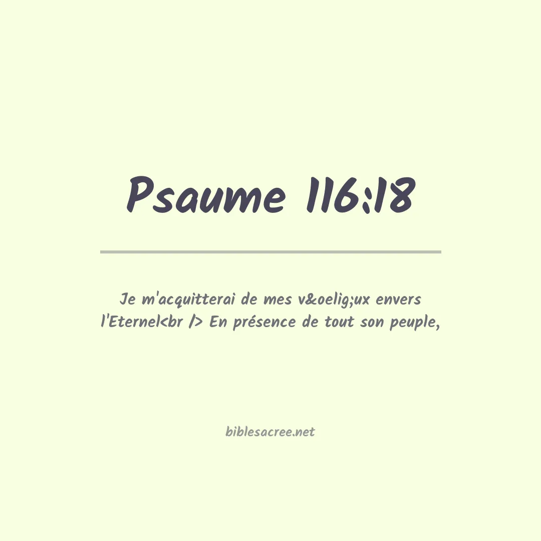 Psaume - 116:18