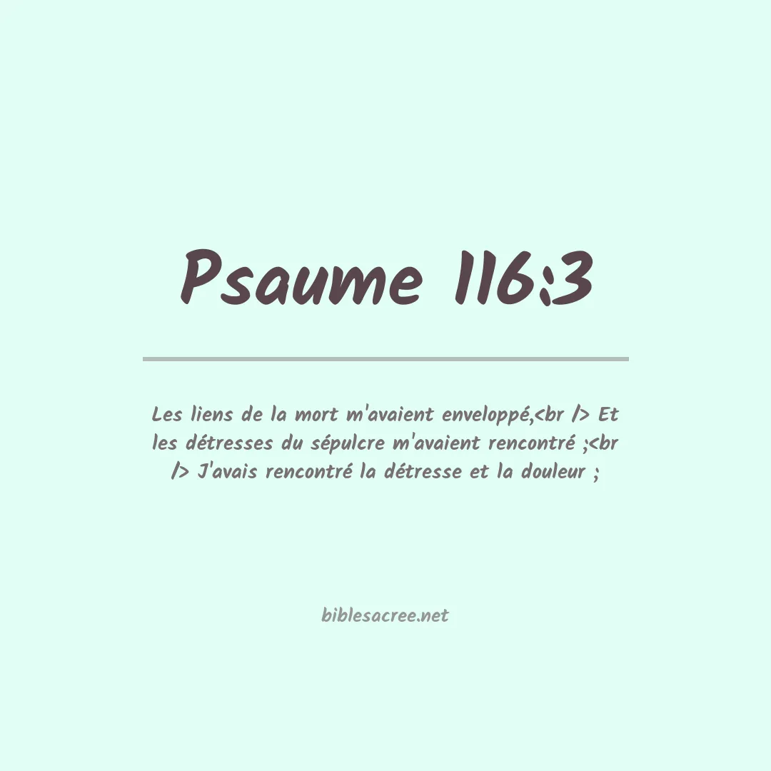 Psaume - 116:3