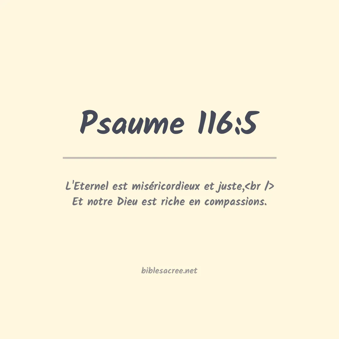 Psaume - 116:5