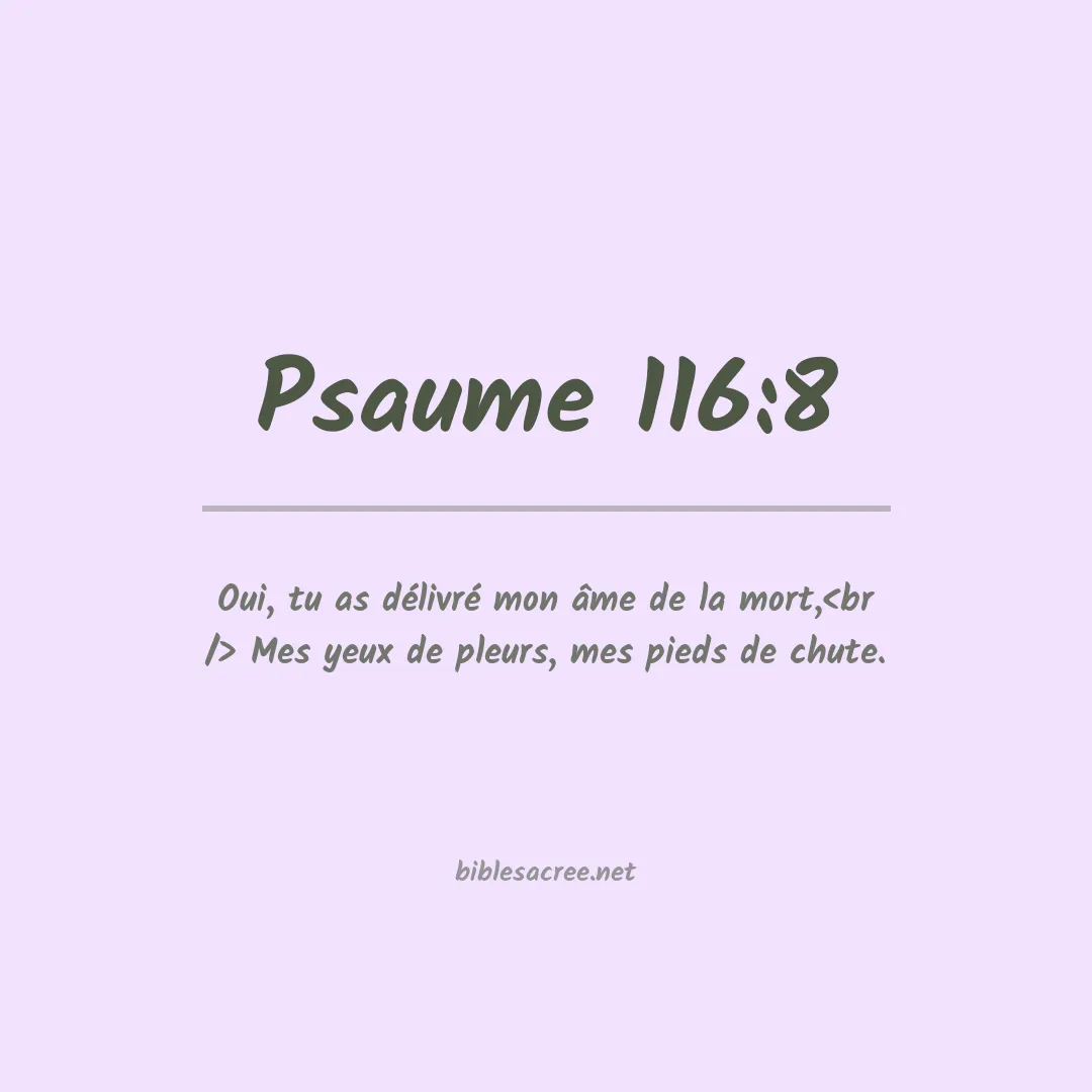 Psaume - 116:8