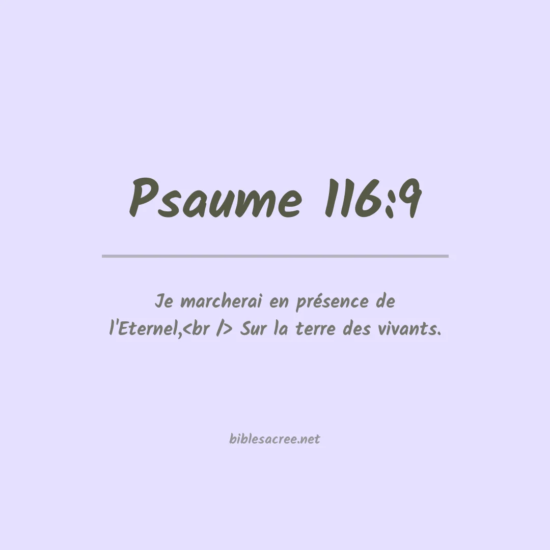 Psaume - 116:9