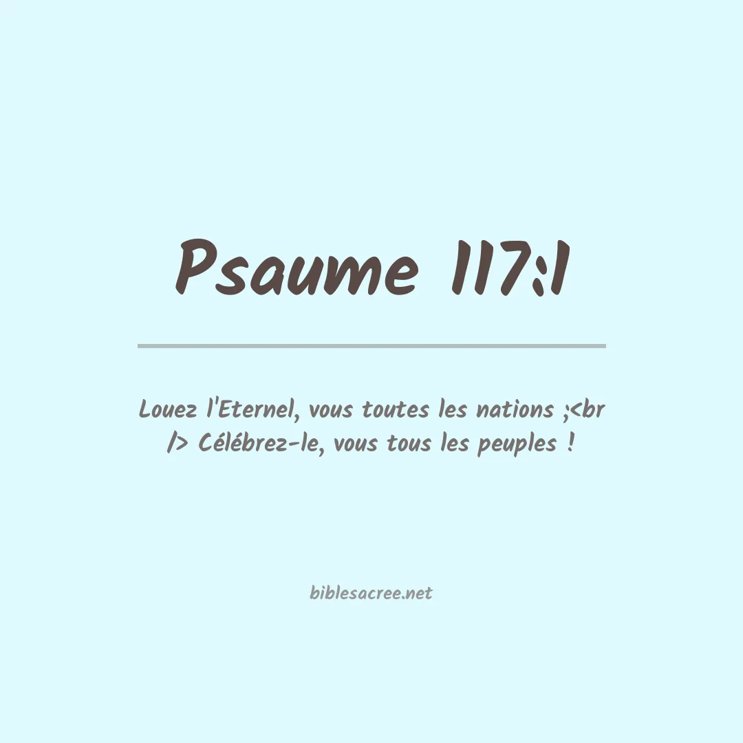 Psaume - 117:1