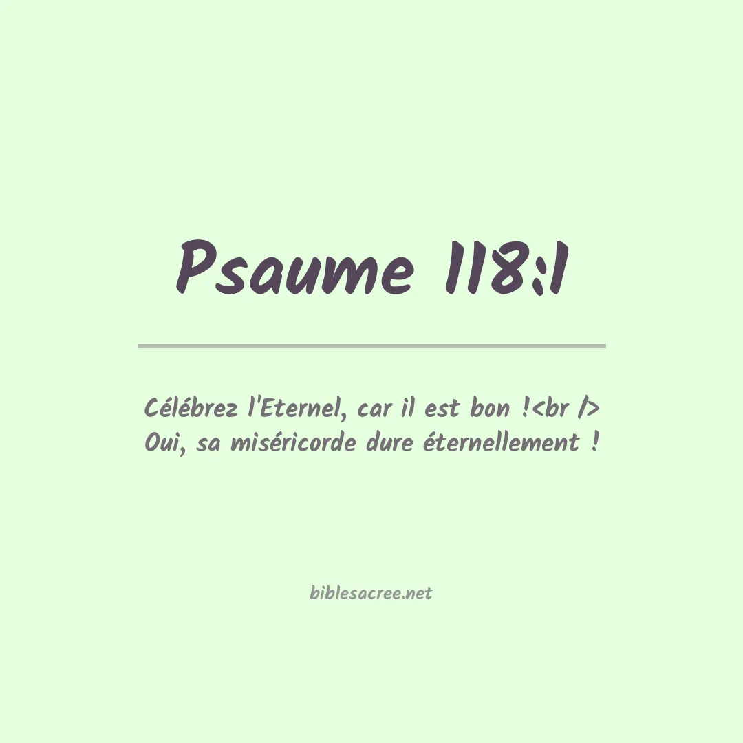 Psaume - 118:1