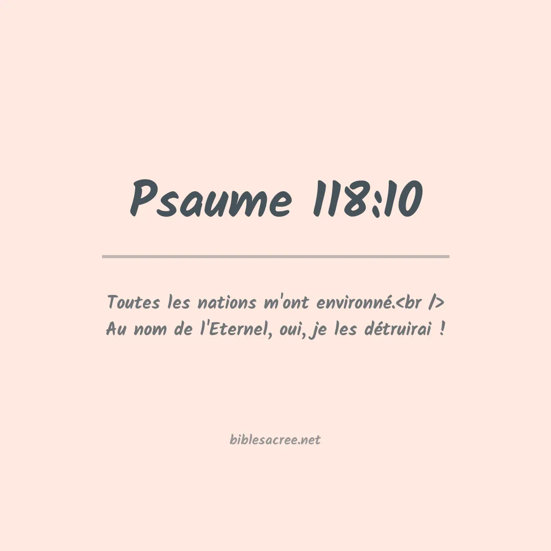 Psaume - 118:10