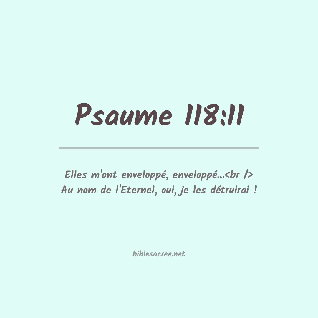 Psaume - 118:11