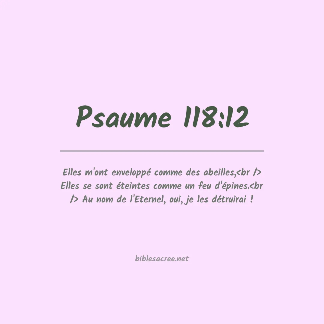 Psaume - 118:12