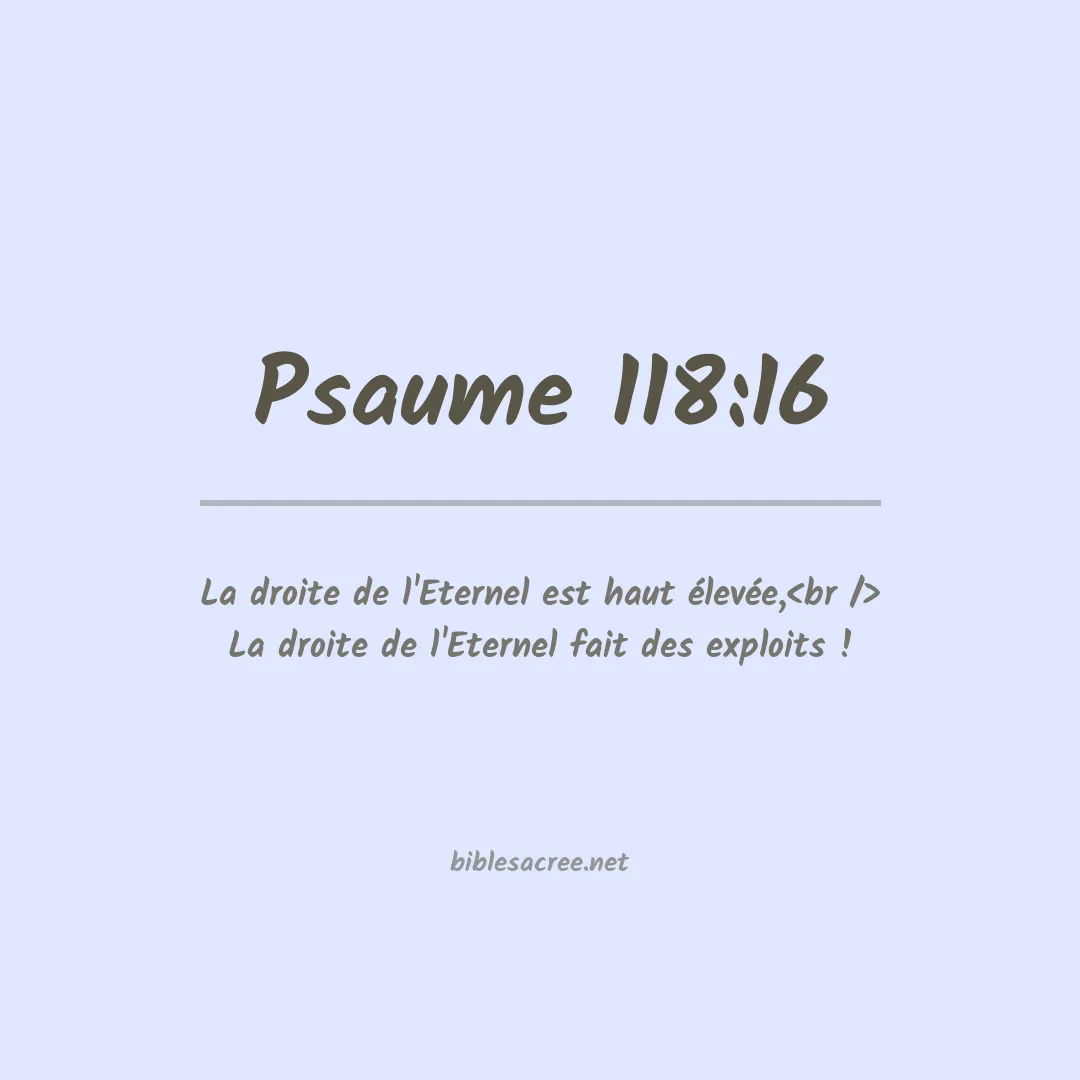 Psaume - 118:16