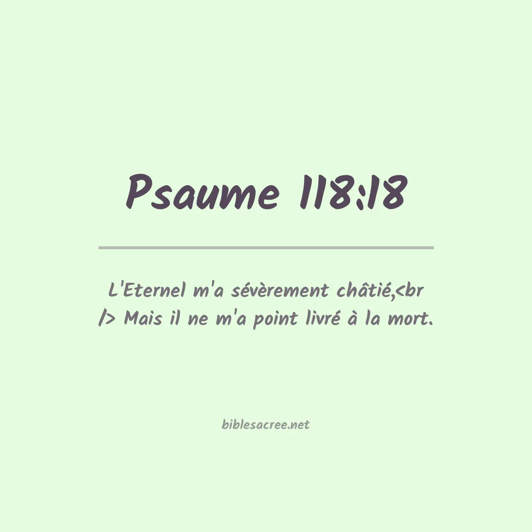 Psaume - 118:18