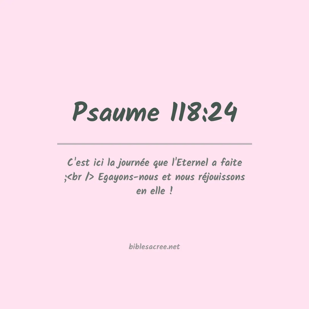 Psaume - 118:24