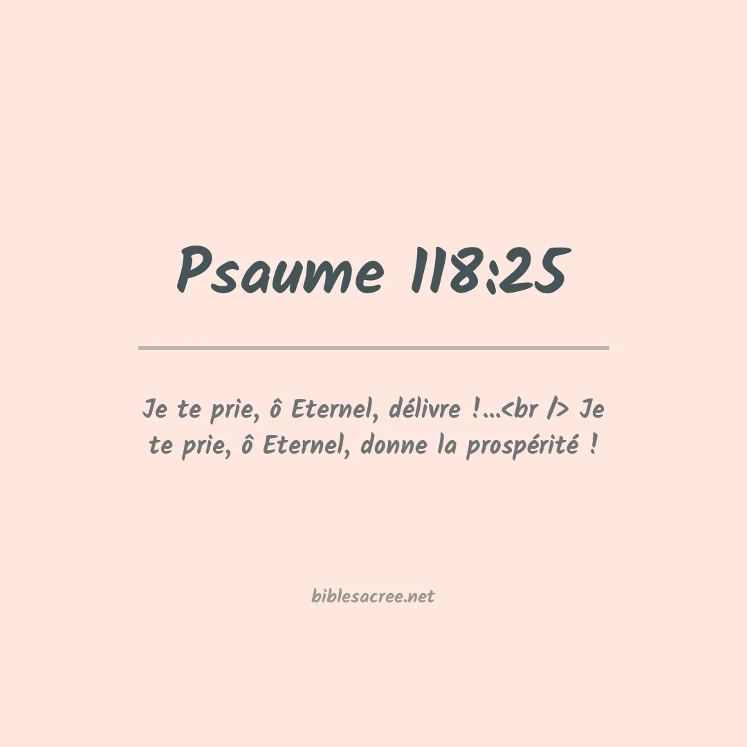 Psaume - 118:25