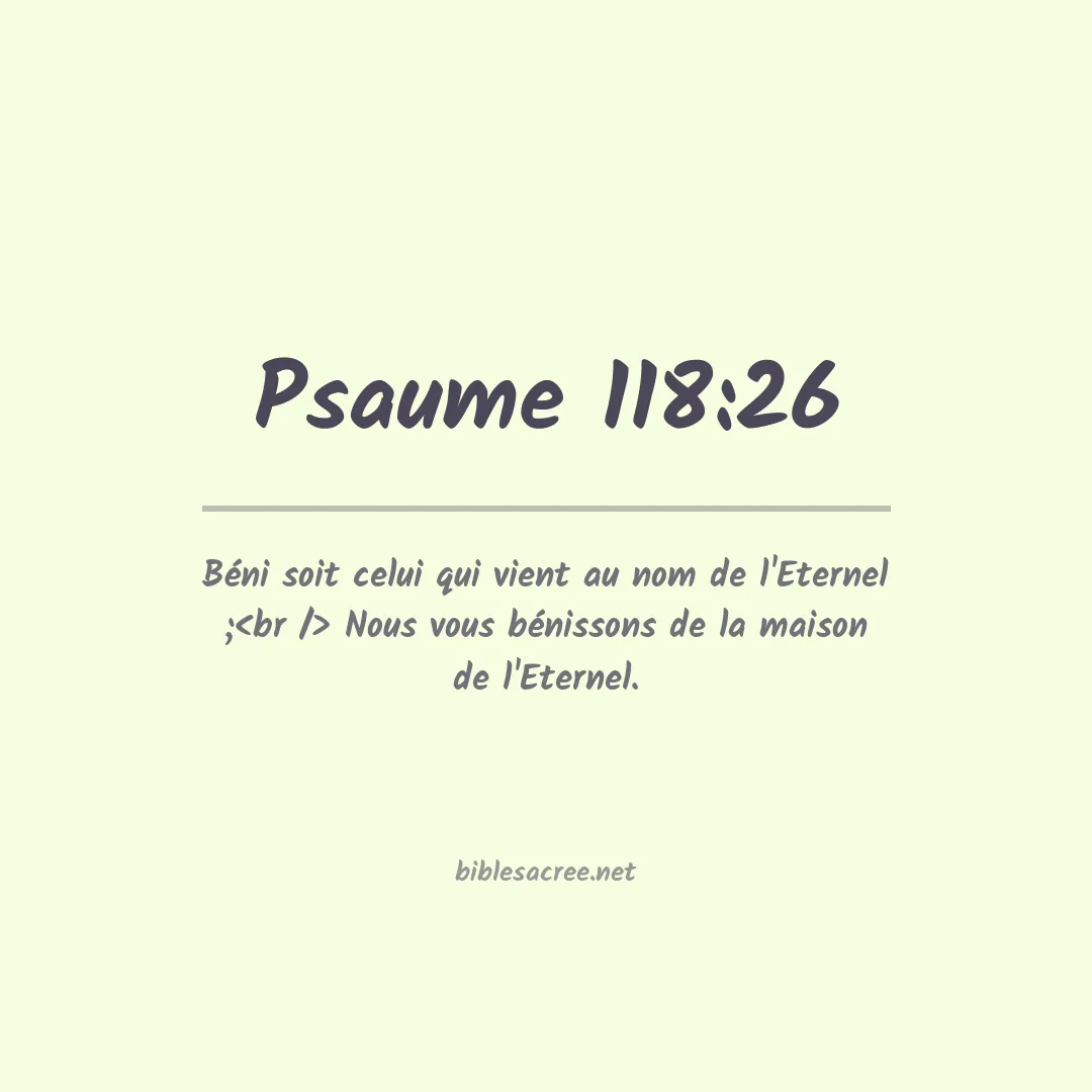 Psaume - 118:26