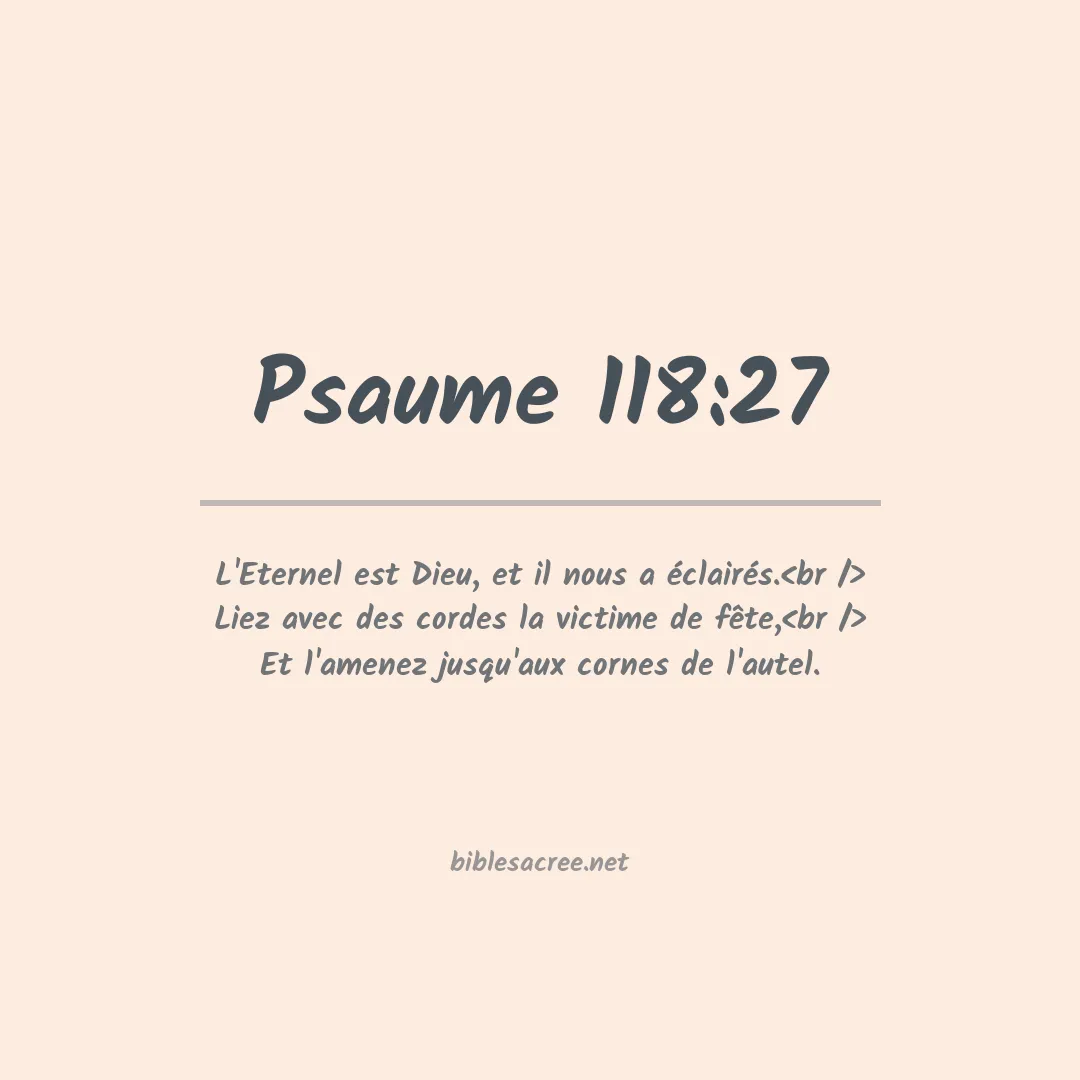 Psaume - 118:27