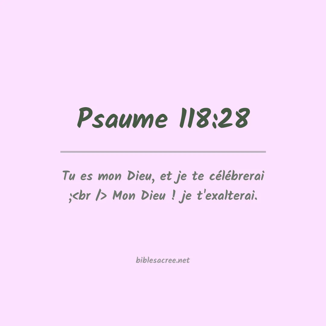 Psaume - 118:28