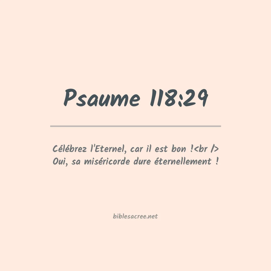 Psaume - 118:29