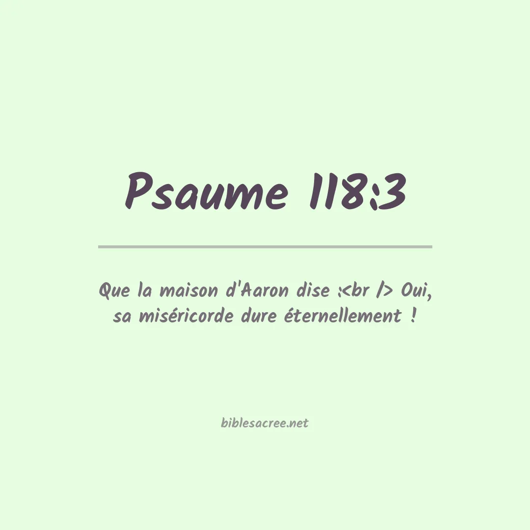 Psaume - 118:3