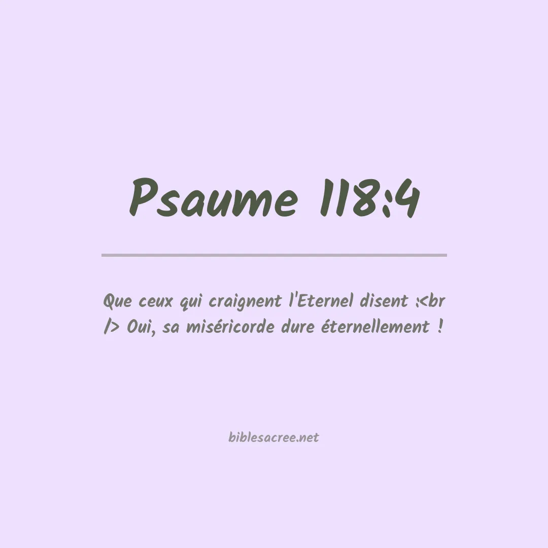 Psaume - 118:4