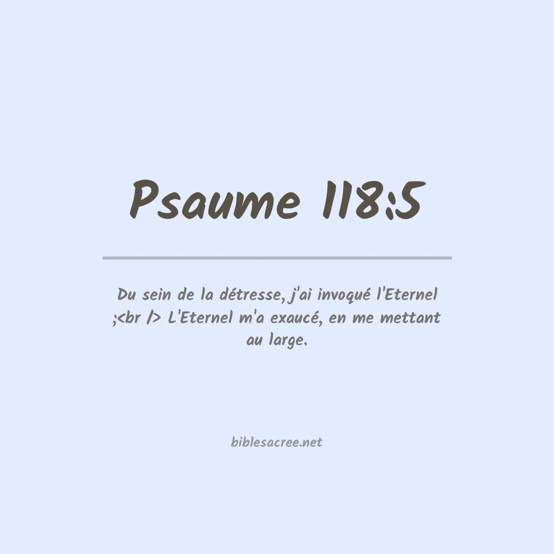 Psaume - 118:5