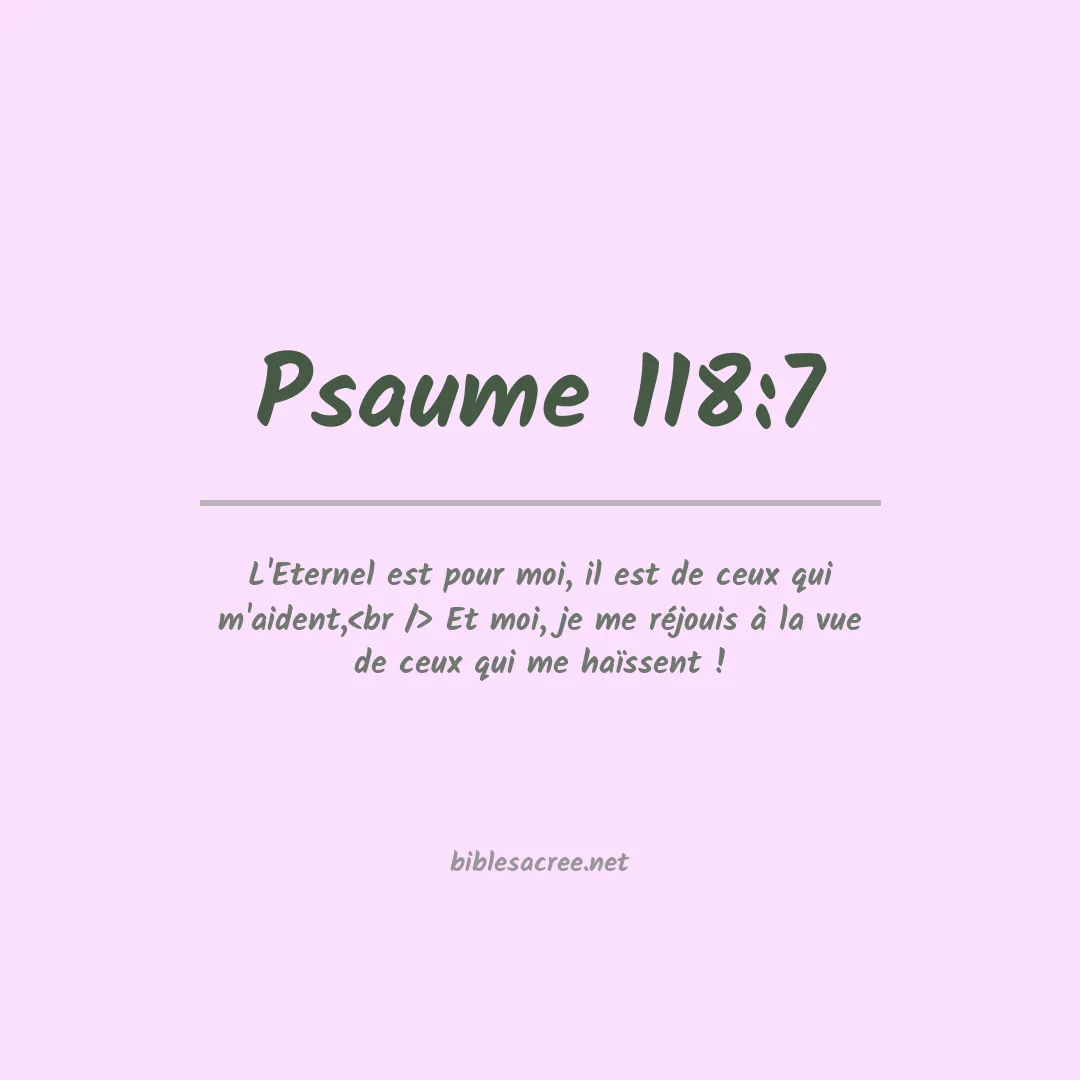 Psaume - 118:7