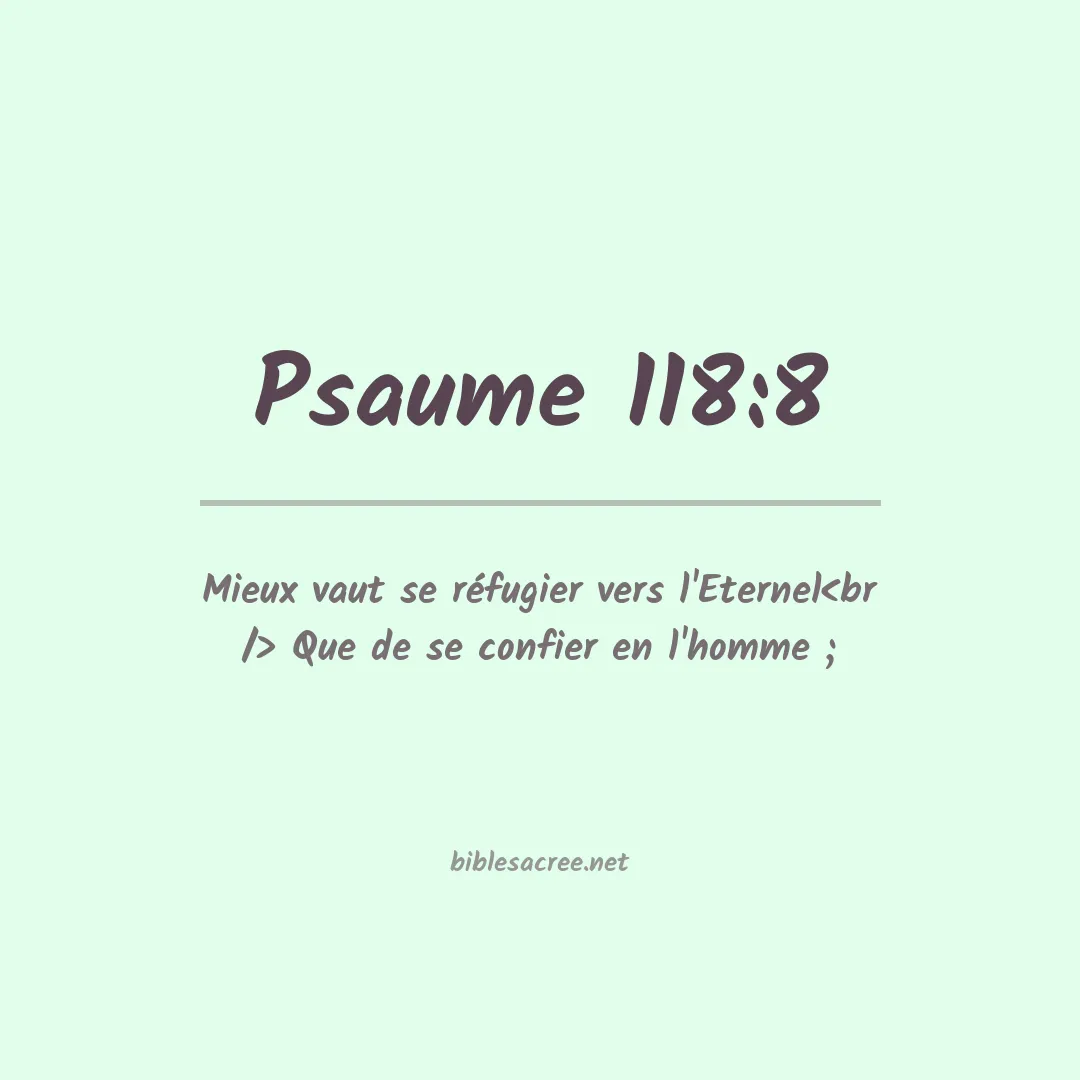Psaume - 118:8
