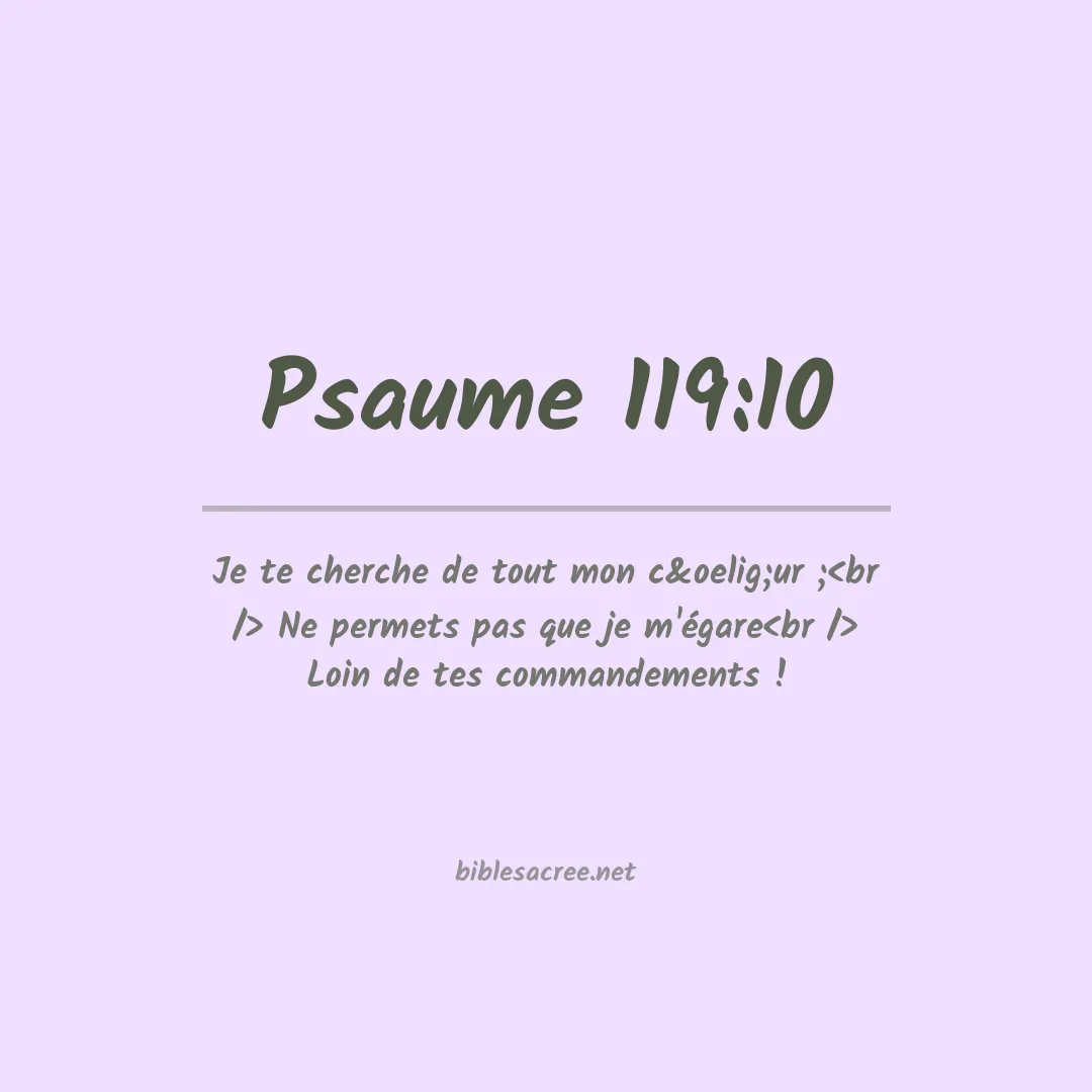 Psaume - 119:10