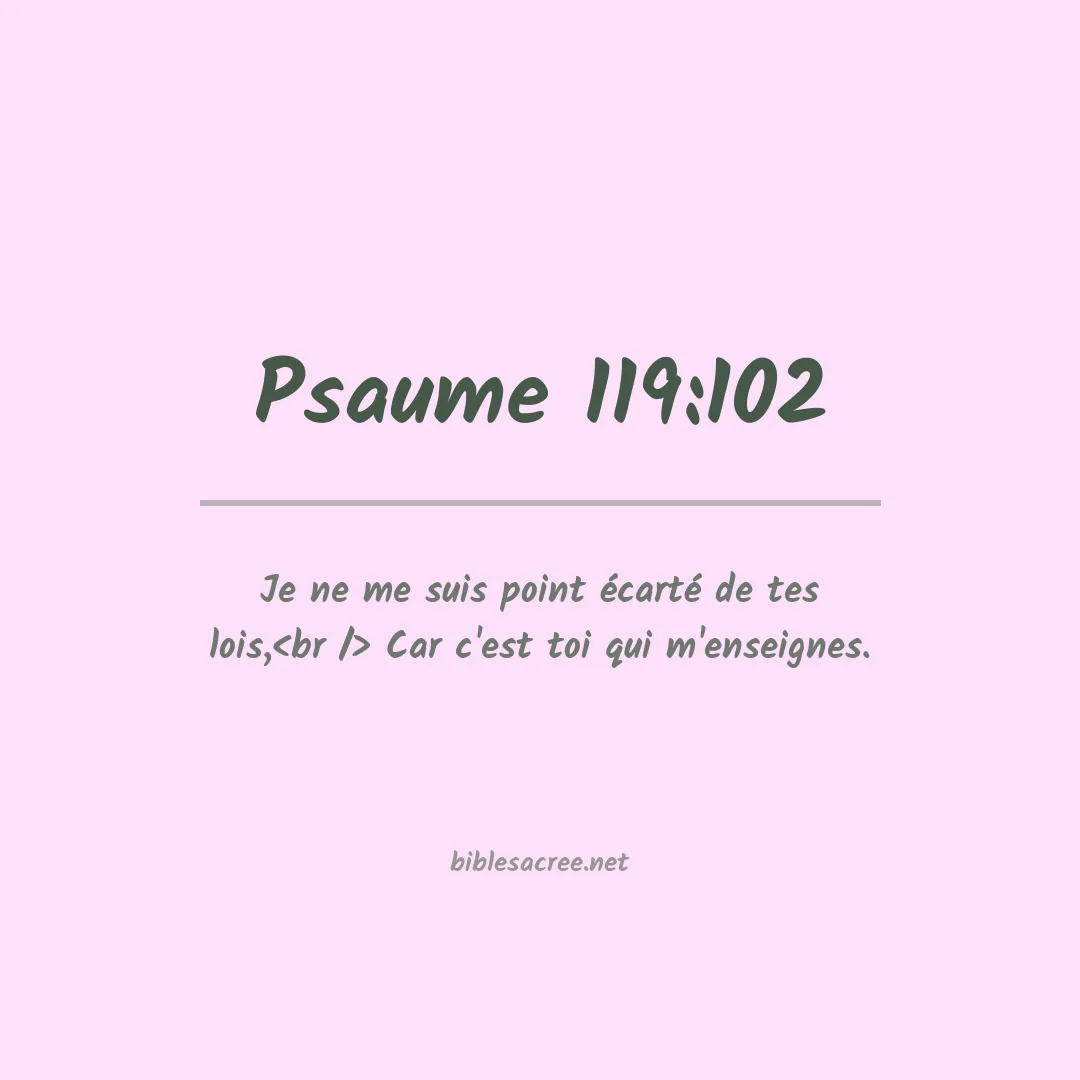 Psaume - 119:102