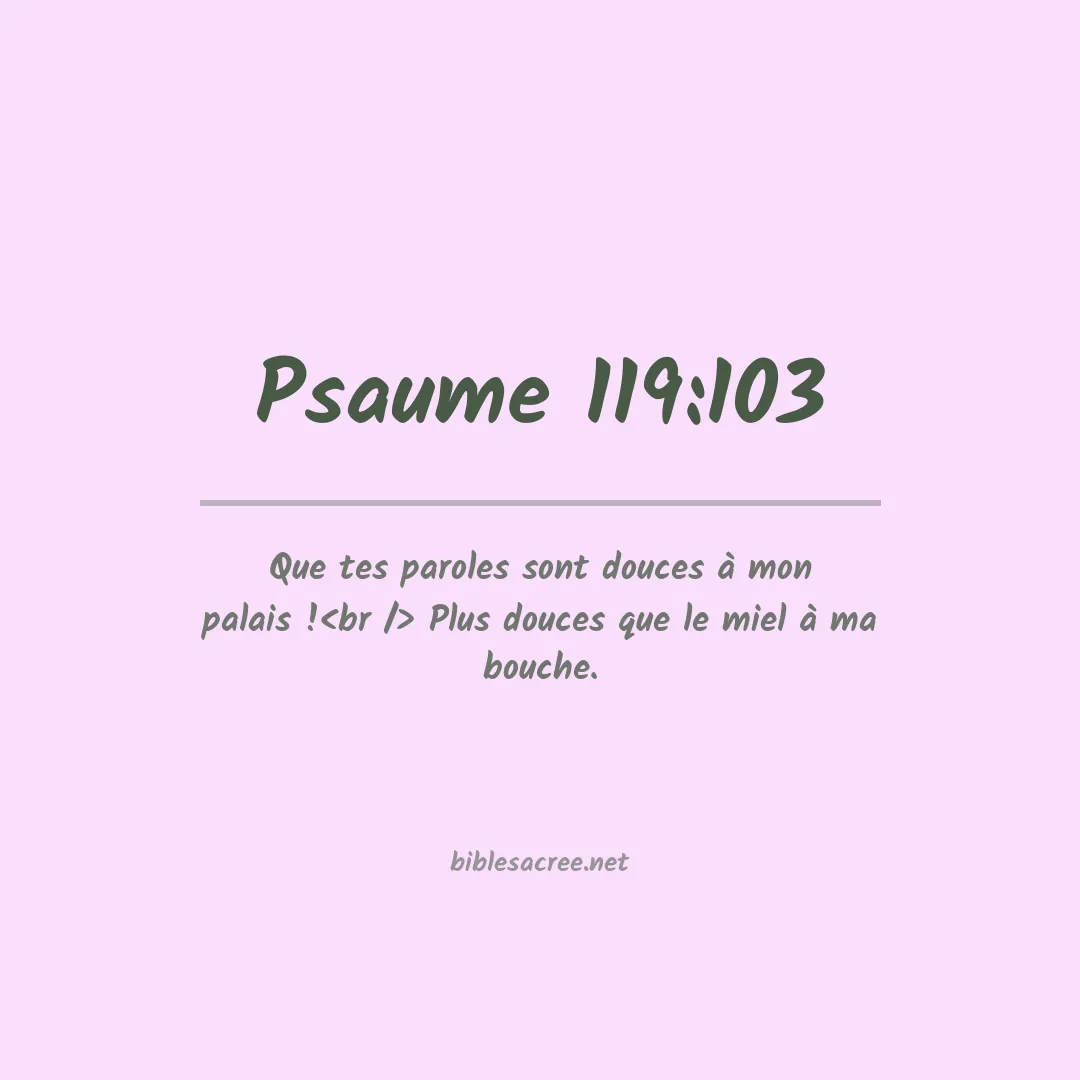 Psaume - 119:103