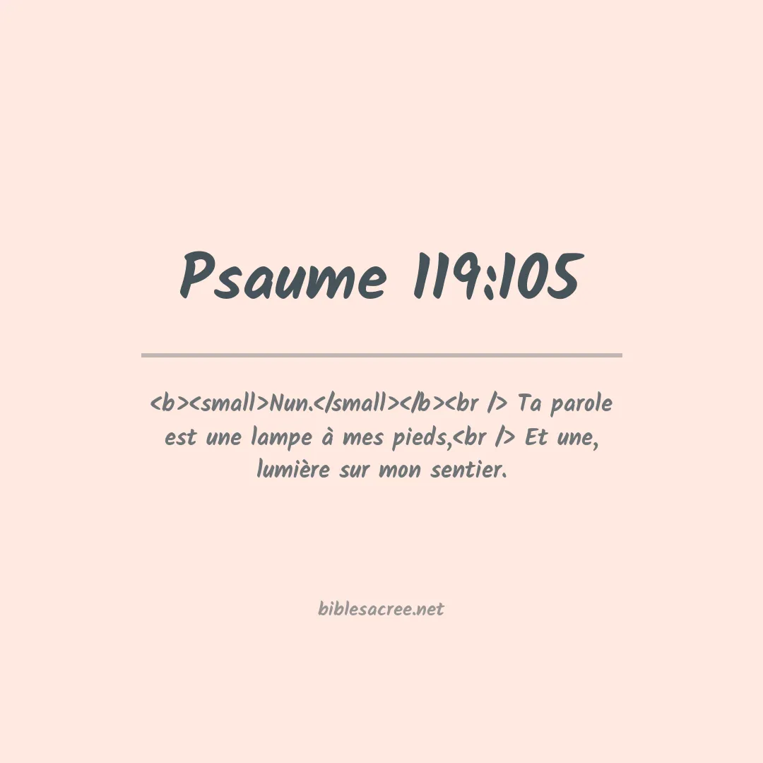 Psaume - 119:105