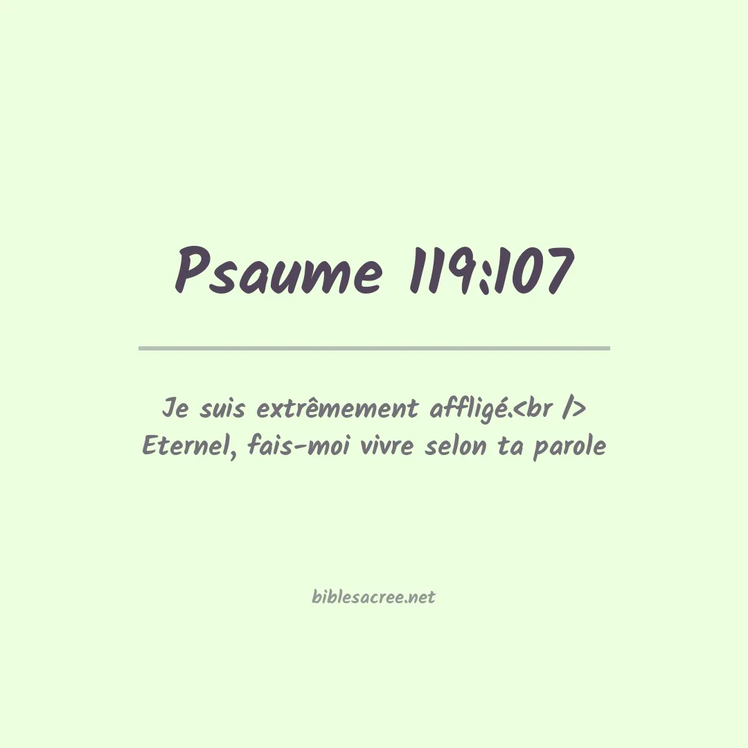 Psaume - 119:107