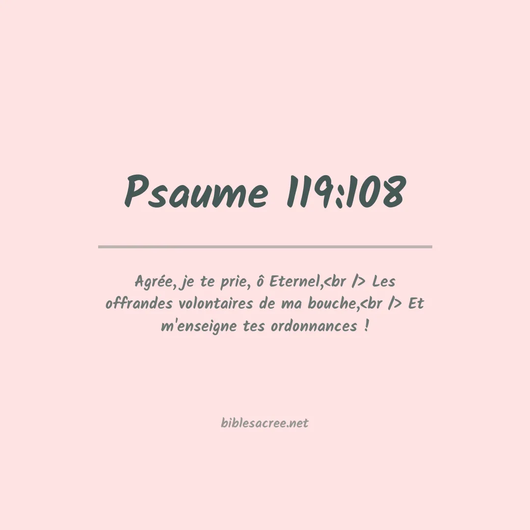 Psaume - 119:108
