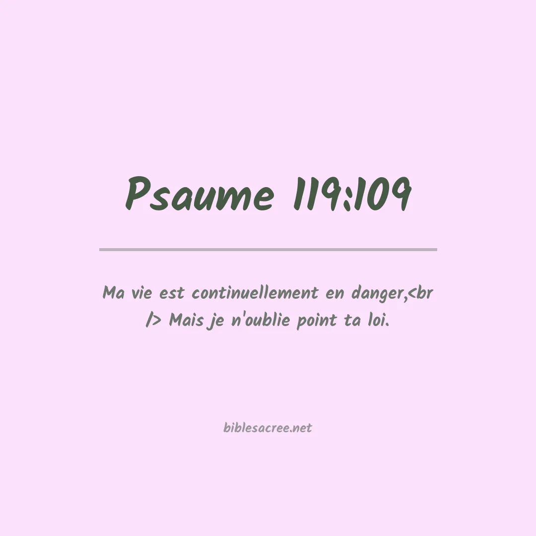 Psaume - 119:109