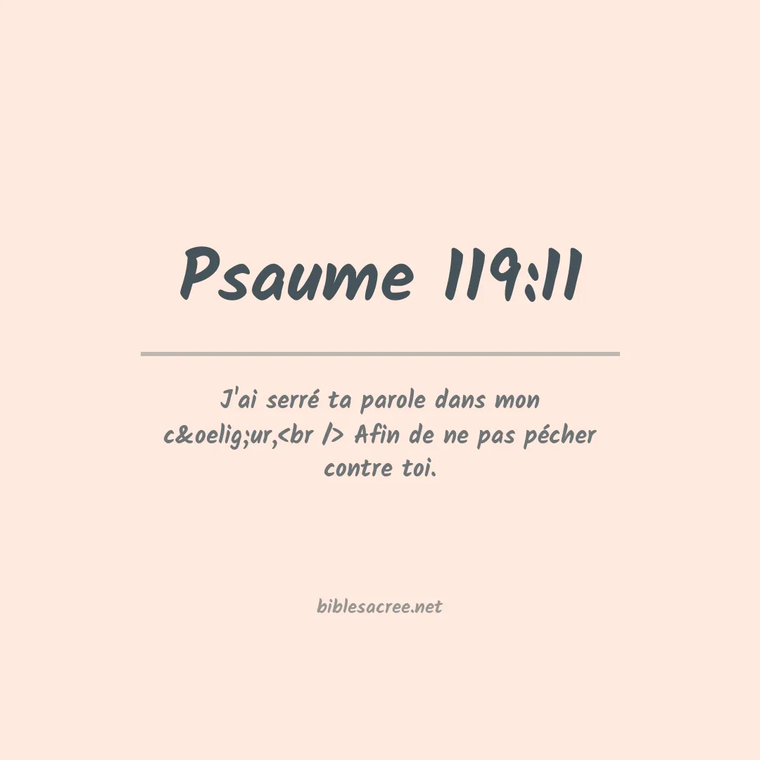 Psaume - 119:11