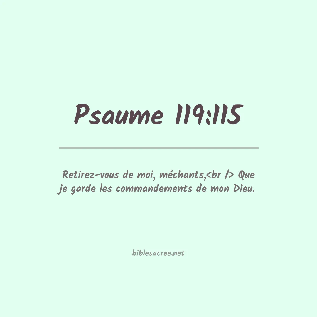 Psaume - 119:115